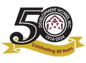 Development Homes, Inc. 50 years logo